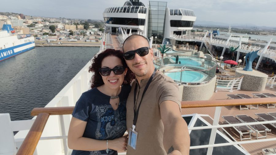 Ivan e Luisa sulla MSC Splendida